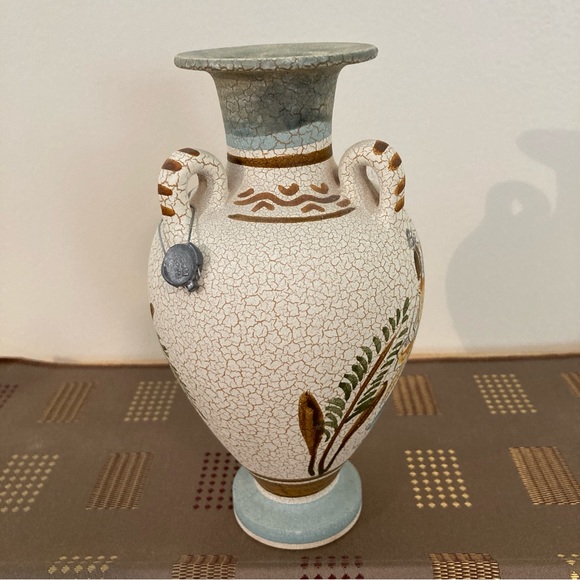 Vintage Greek Handmade & Hand Painted Ceramic Vase - Picture 5 of 8